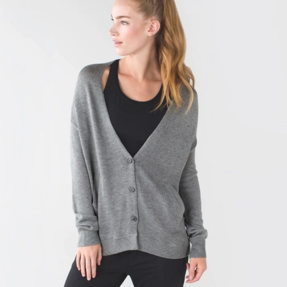 {preloved} Lululemon athletica Gray Women's Cardigan - Picture 6 of 16